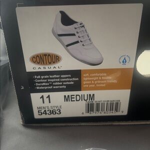 FootJoy Men's White and Black Contour Golf Shoes Size 11